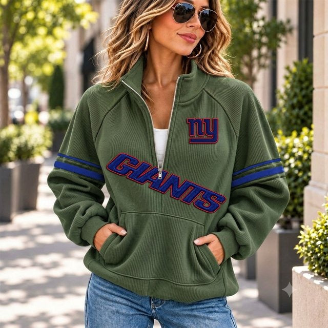 NYG x NFL Corduroy Half-Zip Sweatshirt