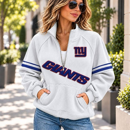 NYG x NFL Corduroy Half-Zip Sweatshirt