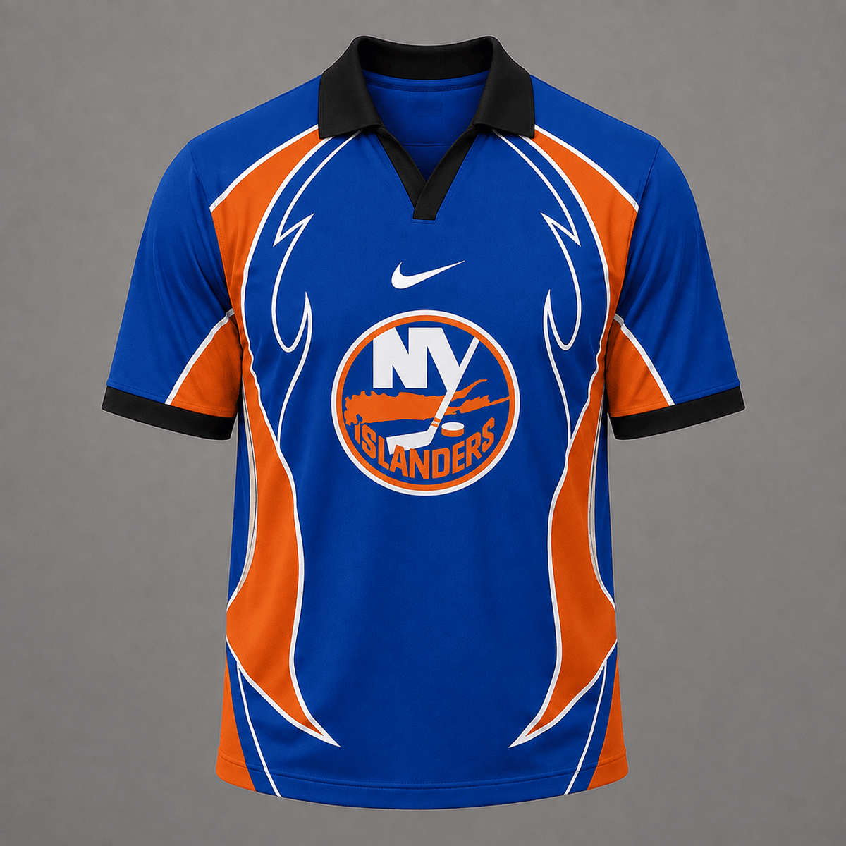 NYI Premium NHL Dynamic Curve Performance Polo Shirt