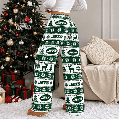 NYJ Premium NFL Christmas Casual Pants