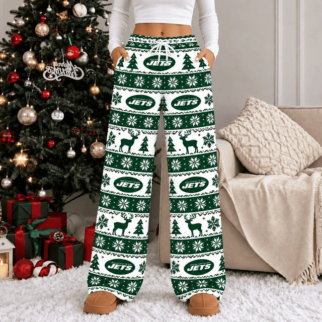 NYJ Premium NFL Christmas Casual Pants