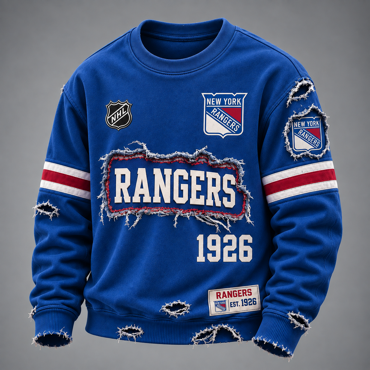 NYR x NHL Distressed Premium Sweatshirt