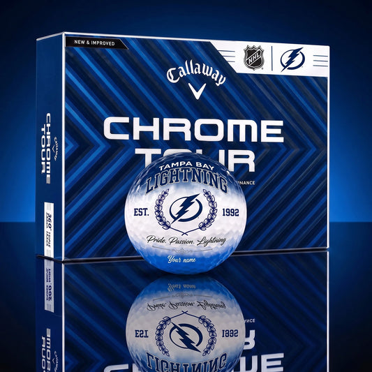 OFFICIAL CALLAWAY X PREMIUM NHL TBL BESPOKE NAME GOLF BALL LIMITED EDITION
