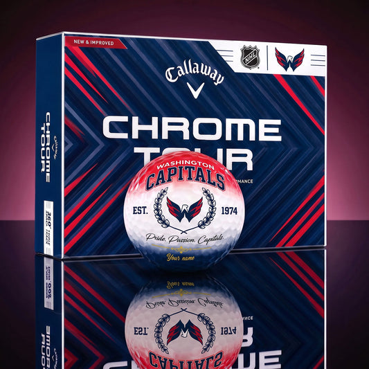 OFFICIAL CALLAWAY X PREMIUM NHL WC BESPOKE NAME GOLF BALL LIMITED EDITION