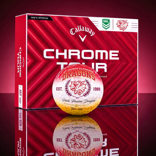 OFFICIAL CALLAWAY X PREMIUM NRL DRA BESPOKE NAME GOLF BALL LIMITED EDITION