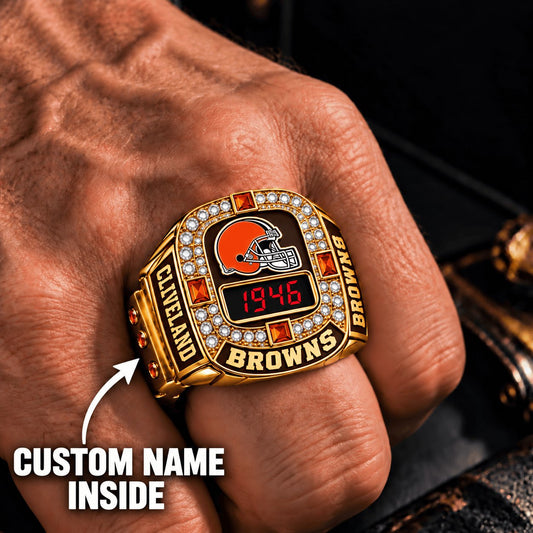 OFFICIAL NFL X PREMIUM CLE EXCLUSIVE ROSE GOLD RING Bespoke Name Limited Edition