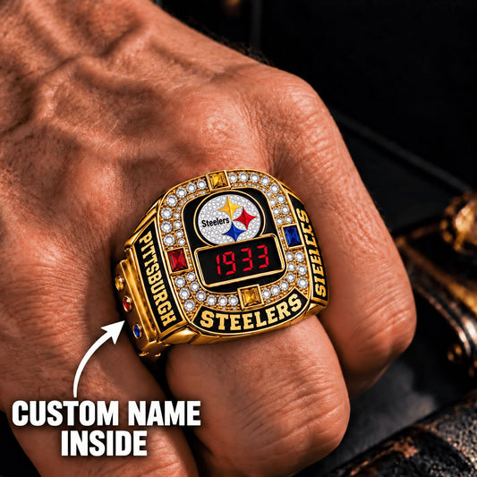 OFFICIAL NFL X PREMIUM PIT EXCLUSIVE ROSE GOLD RING Bespoke Name Limited Edition