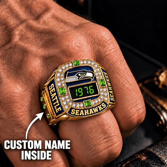 OFFICIAL NFL X PREMIUM SEA EXCLUSIVE ROSE GOLD RING Bespoke Name Limited Edition