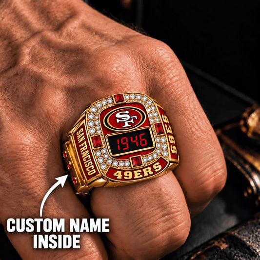 OFFICIAL NFL X PREMIUM SF EXCLUSIVE ROSE GOLD RING Bespoke Name Limited Edition