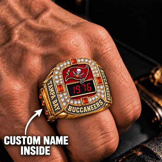 OFFICIAL NFL X PREMIUM TB EXCLUSIVE ROSE GOLD RING Bespoke Name Limited Edition