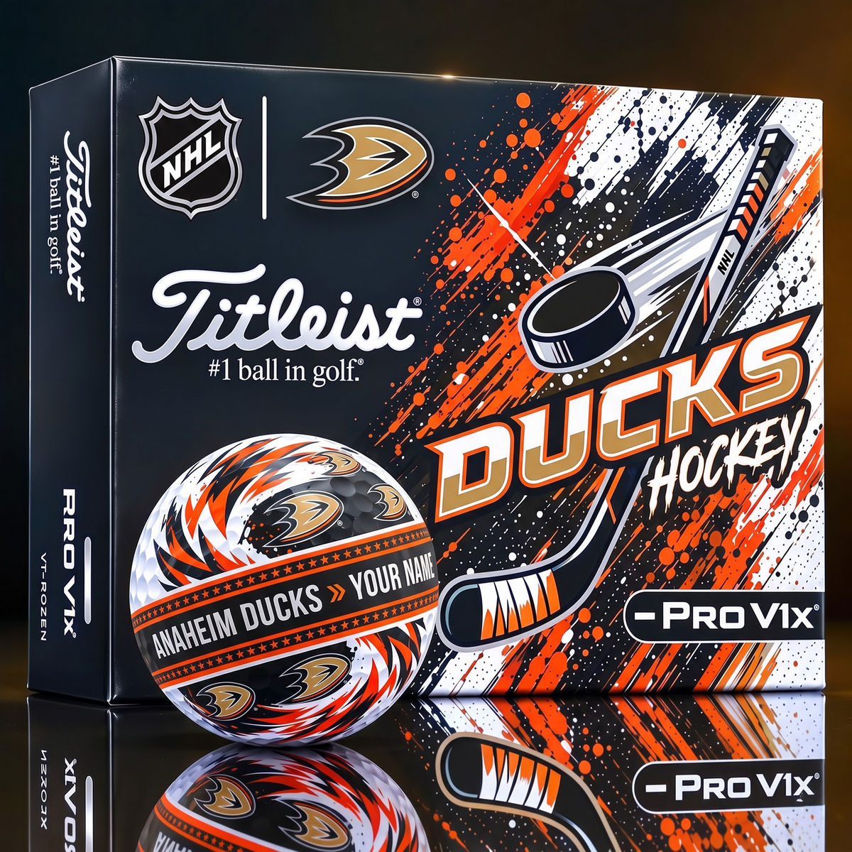 OFFICIAL TILIEST X SIGNATURE NHL AD CUSTOME NAME 3D TIE-DYE V5 GOLF BALL SET EDITION