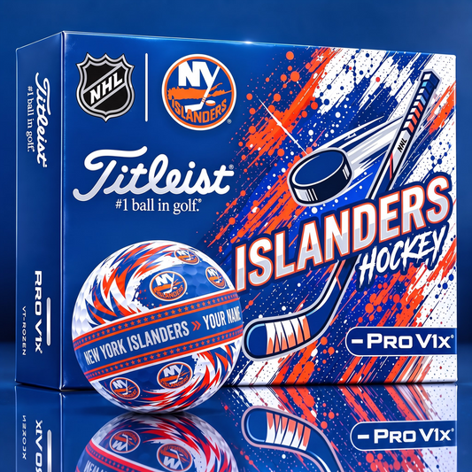 OFFICIAL TILIEST X SIGNATURE NHL NYI CUSTOME NAME 3D TIE-DYE V5 GOLF BALL SET EDITION