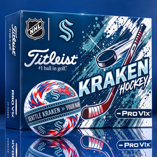 OFFICIAL TILIEST X SIGNATURE NHL SK CUSTOME NAME 3D TIE-DYE V5 GOLF BALL SET EDITION