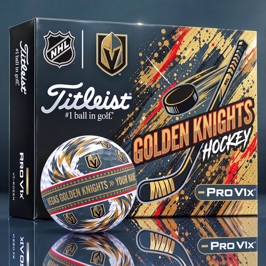 OFFICIAL TILIEST X SIGNATURE NHL VGK CUSTOME NAME 3D TIE-DYE V5 GOLF BALL SET EDITION