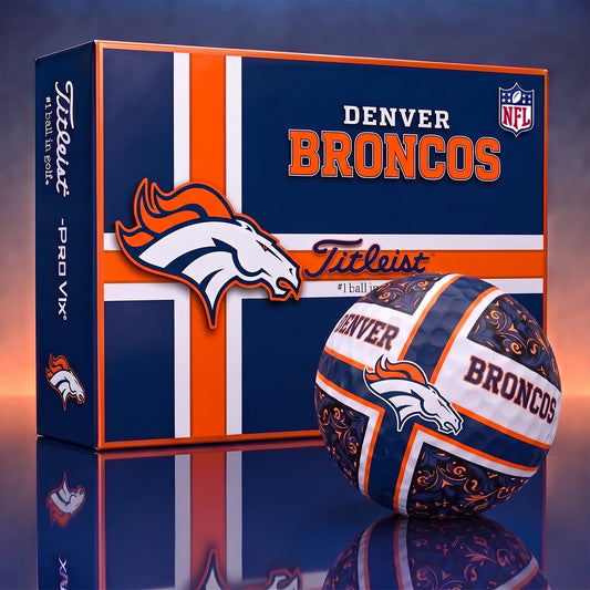 OFFICIAL TITLIEST X PREMIUM NFL DEN 3D GOLF BALL IN THE SHAPE OF A CROSS FOR FAN EDITION V2