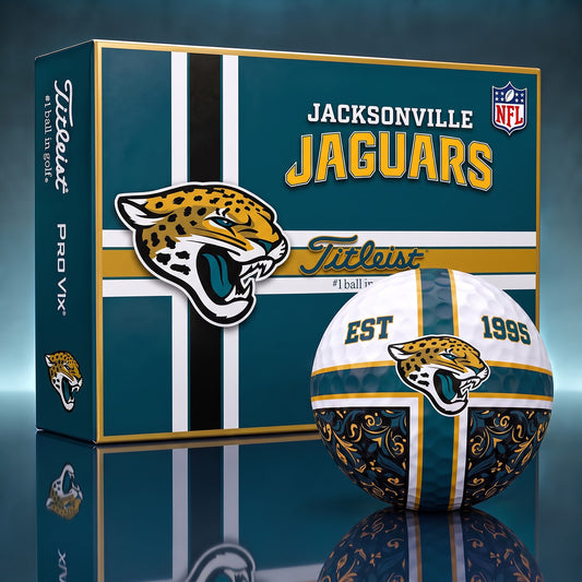 OFFICIAL TITLIEST X PREMIUM NFL JAC 3D GOLF BALL IN THE SHAPE OF A CROSS FOR FAN EDITION