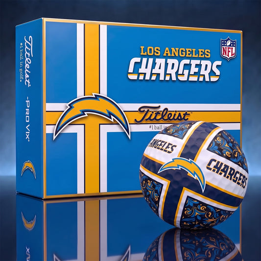 OFFICIAL TITLIEST X PREMIUM NFL LAC 3D GOLF BALL IN THE SHAPE OF A CROSS FOR FAN EDITION V2