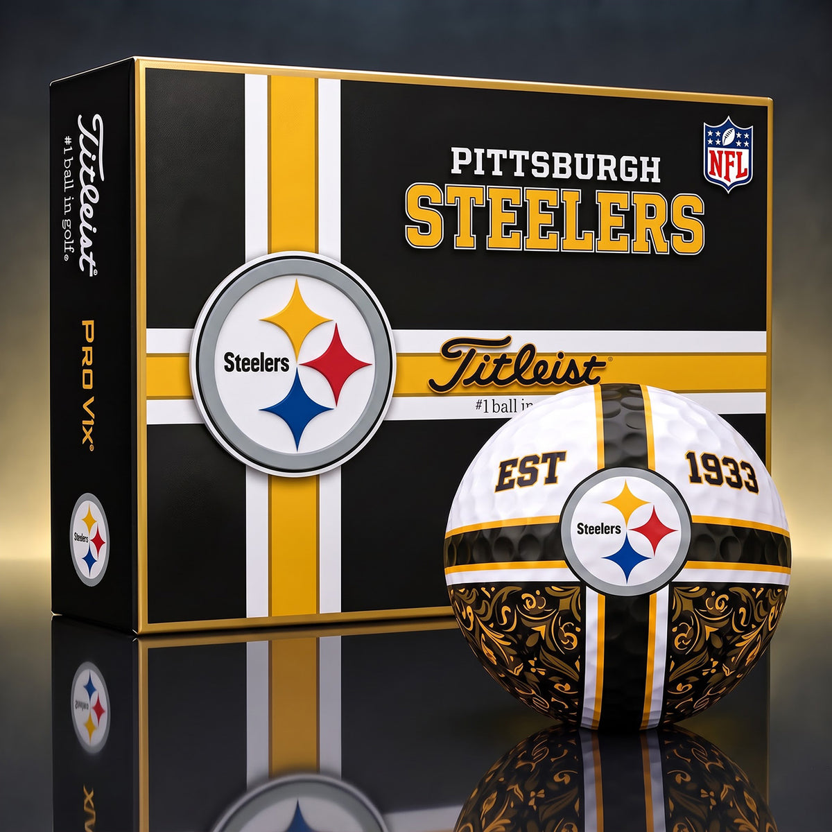 OFFICIAL TITLIEST X PREMIUM NFL PIT 3D GOLF BALL IN THE SHAPE OF A CROSS FOR FAN EDITION