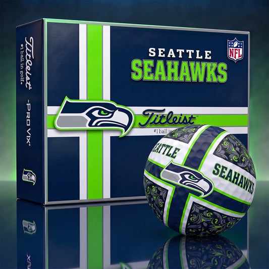 OFFICIAL TITLIEST X PREMIUM NFL SEA 3D GOLF BALL IN THE SHAPE OF A CROSS FOR FAN EDITION V2