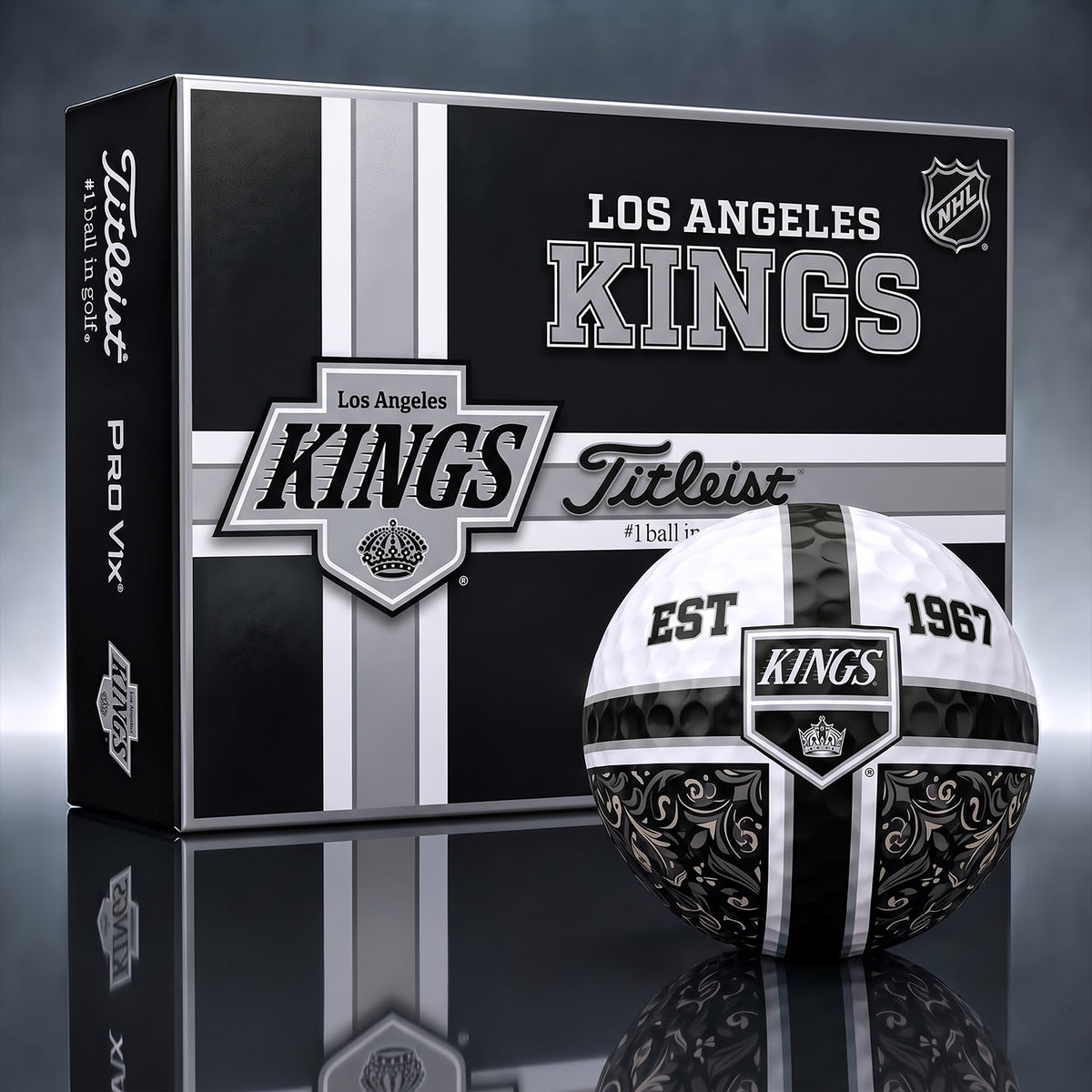 OFFICIAL TITLIEST X PREMIUM NHL LAK 3D GOLF BALL IN THE SHAPE OF A CROSS FOR FAN EDITION