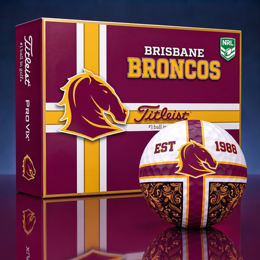 OFFICIAL TITLIEST X PREMIUM NRL BB 3D GOLF BALL IN THE SHAPE OF A CROSS FOR FAN EDITION