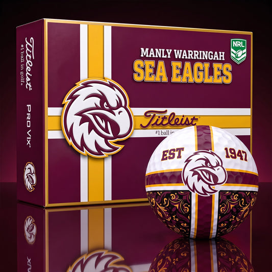 OFFICIAL TITLIEST X PREMIUM NRL MWSE 3D GOLF BALL IN THE SHAPE OF A CROSS FOR FAN EDITION