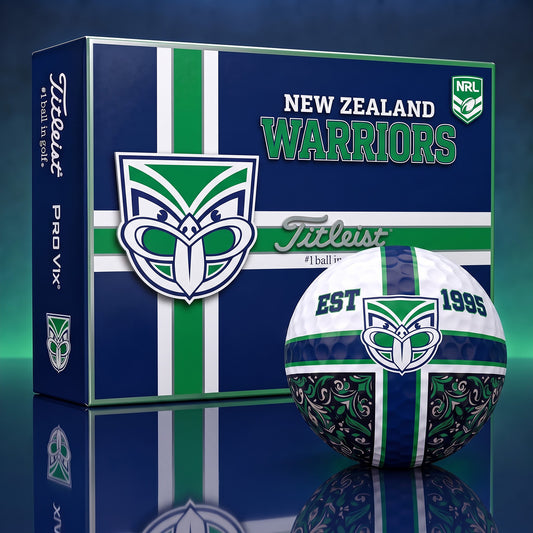 OFFICIAL TITLIEST X PREMIUM NRL NZW 3D GOLF BALL IN THE SHAPE OF A CROSS FOR FAN EDITION