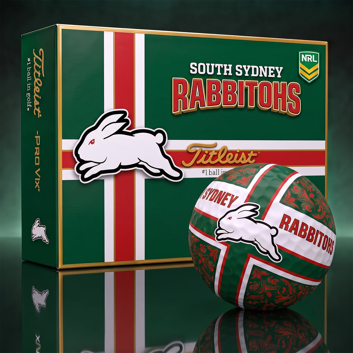OFFICIAL TITLIEST X PREMIUM NRL SSR 3D GOLF BALL IN THE SHAPE OF A CROSS FOR FAN EDITION V2