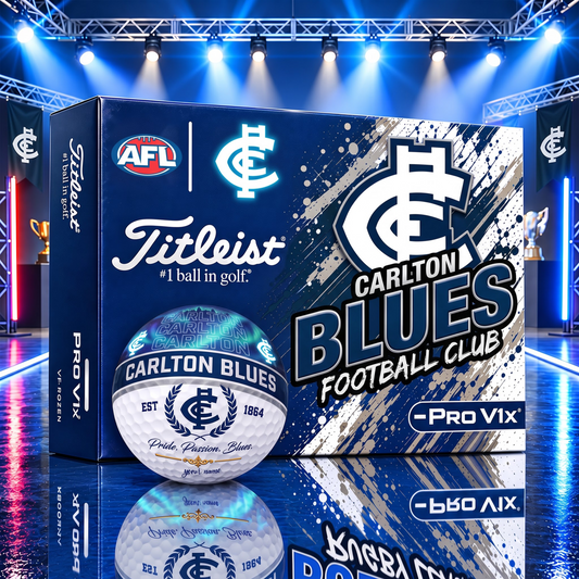 OFFICIAL TITLIEST X SIGNATURE AFL CB BESPOKE NAME 3D GALAXY SKYLINE IN NIGHT GOFT BALL EDITION