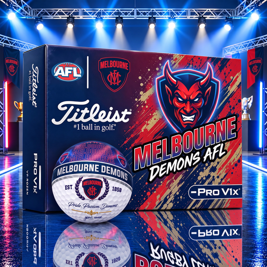 OFFICIAL TITLIEST X SIGNATURE AFL MD BESPOKE NAME 3D GALAXY SKYLINE IN NIGHT GOFT BALL EDITION