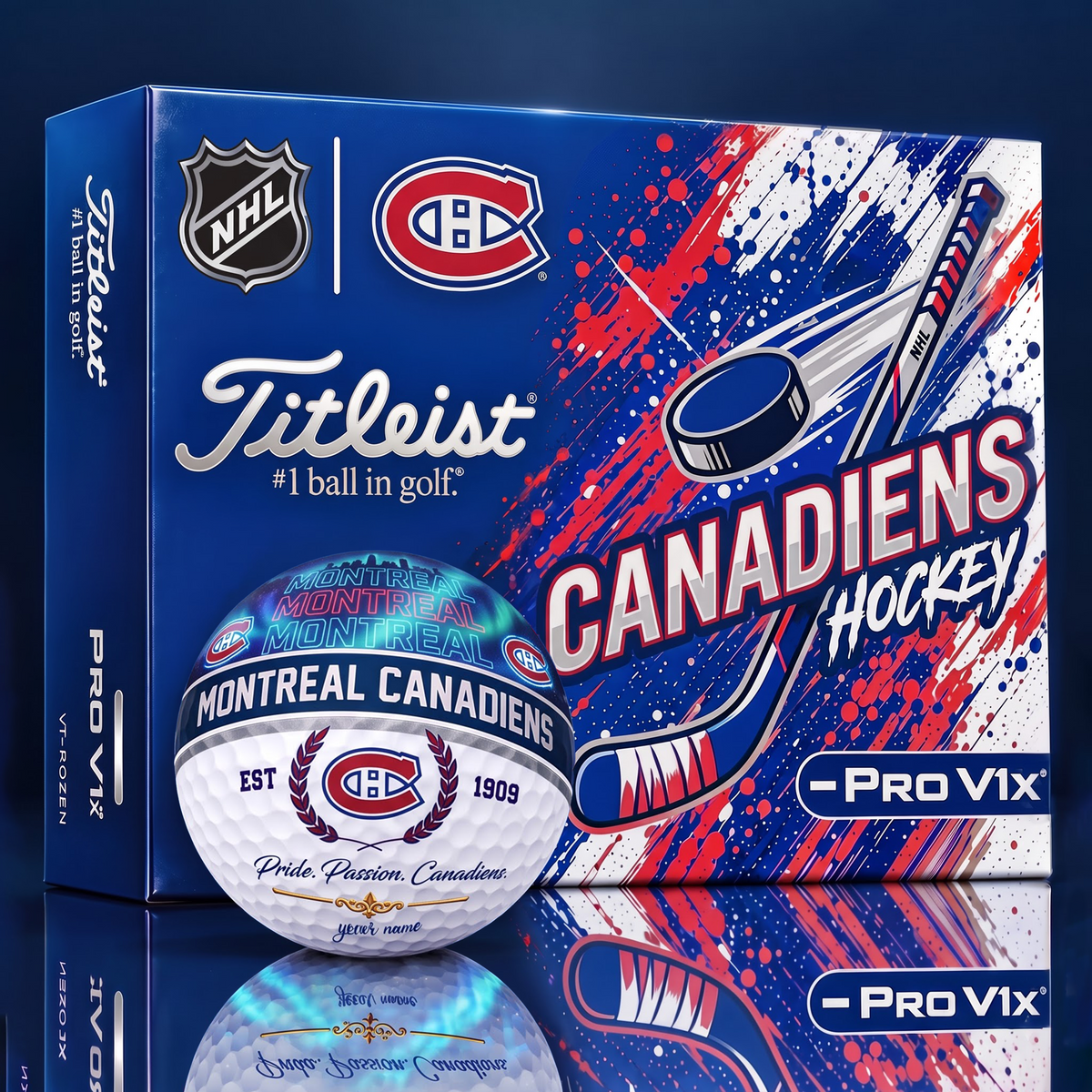 OFFICIAL TITLIEST X SIGNATURE NHL MC CUSTOME NAME 3D NEON GALAXY V3 PLUS EDITION