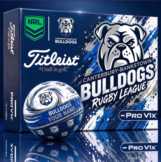 OFFICIAL TITLIEST X  SIGNATURE NRL CBB BESPOKE NAME NEON GOLF BALL LIMITED EDITION V6