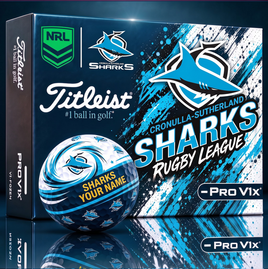 OFFICIAL TITLIEST X  SIGNATURE NRL CSS BESPOKE NAME NEON GOLF BALL LIMITED EDITION V6