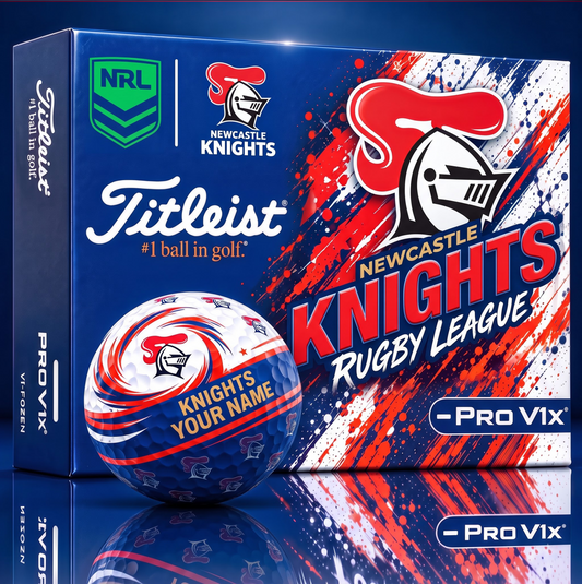 OFFICIAL TITLIEST X  SIGNATURE NRL NK BESPOKE NAME NEON GOLF BALL LIMITED EDITION V6