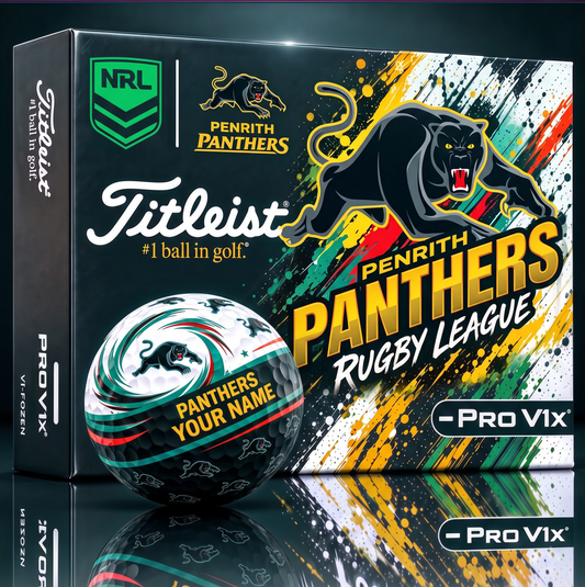 OFFICIAL TITLIEST X  SIGNATURE NRL PP BESPOKE NAME NEON GOLF BALL LIMITED EDITION V6