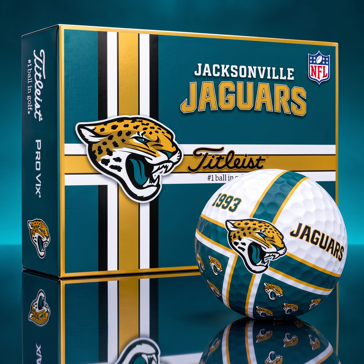 Official NFL x Titleist JJ Bespoke 3D Cross V3 Golf Balls  for Faithful Fans EDITION