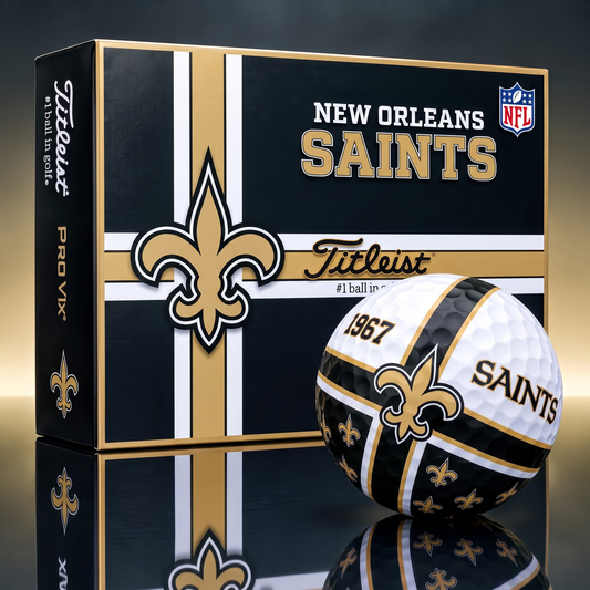 Official NFL x Titleist NOS Bespoke 3D Cross V3 Golf Balls  for Faithful Fans EDITION