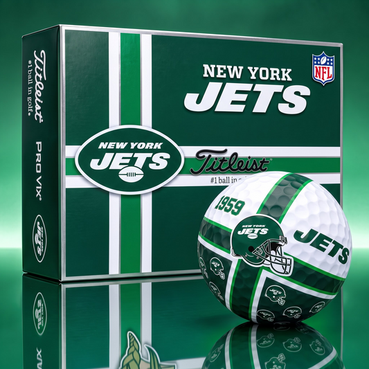 Official NFL x Titleist NYJ Bespoke 3D Cross V3 Golf Balls  for Faithful Fans EDITION