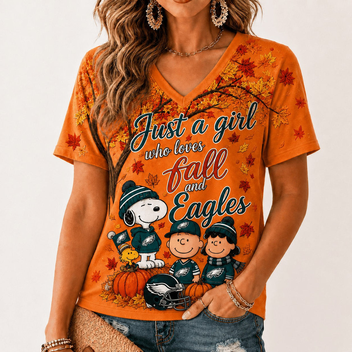 PE Premium NFL Fall Season V-Neck