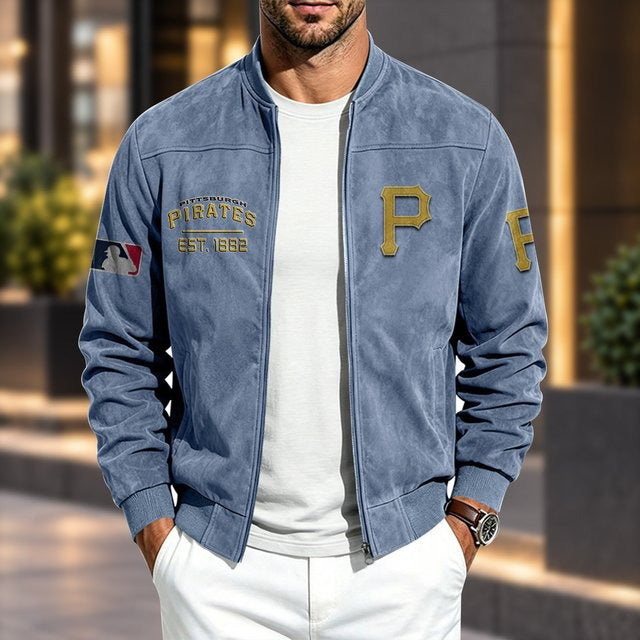 PIT x MLB Suede Bomber Jacket