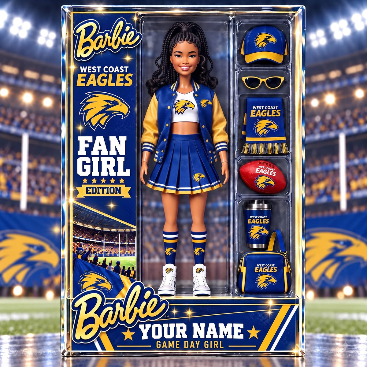 PREMIUM AFL X WCE EXCLUSIVE Barbie Personalized V3 Acrylic Block Plaque Gifts For Fan - Limited Edition