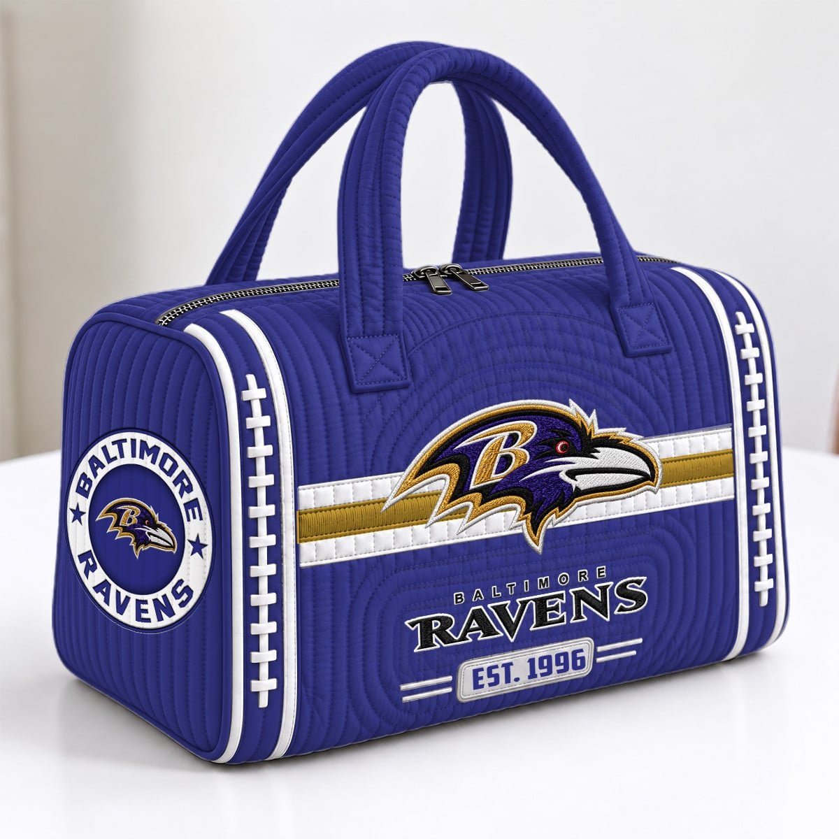 PREMIUM NFL X BAL EXCLUSIVE 3D Quilted Luggage Travel Bag LIMITED EDITION