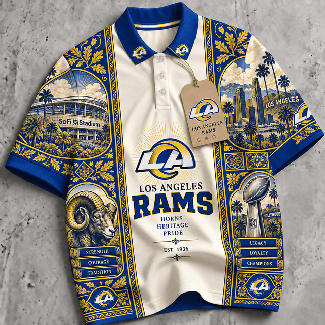 PREMIUM NFL X LAR EXCLUSIVE RETRO VINTAGE POLO SHIRT LIMITED EDITION