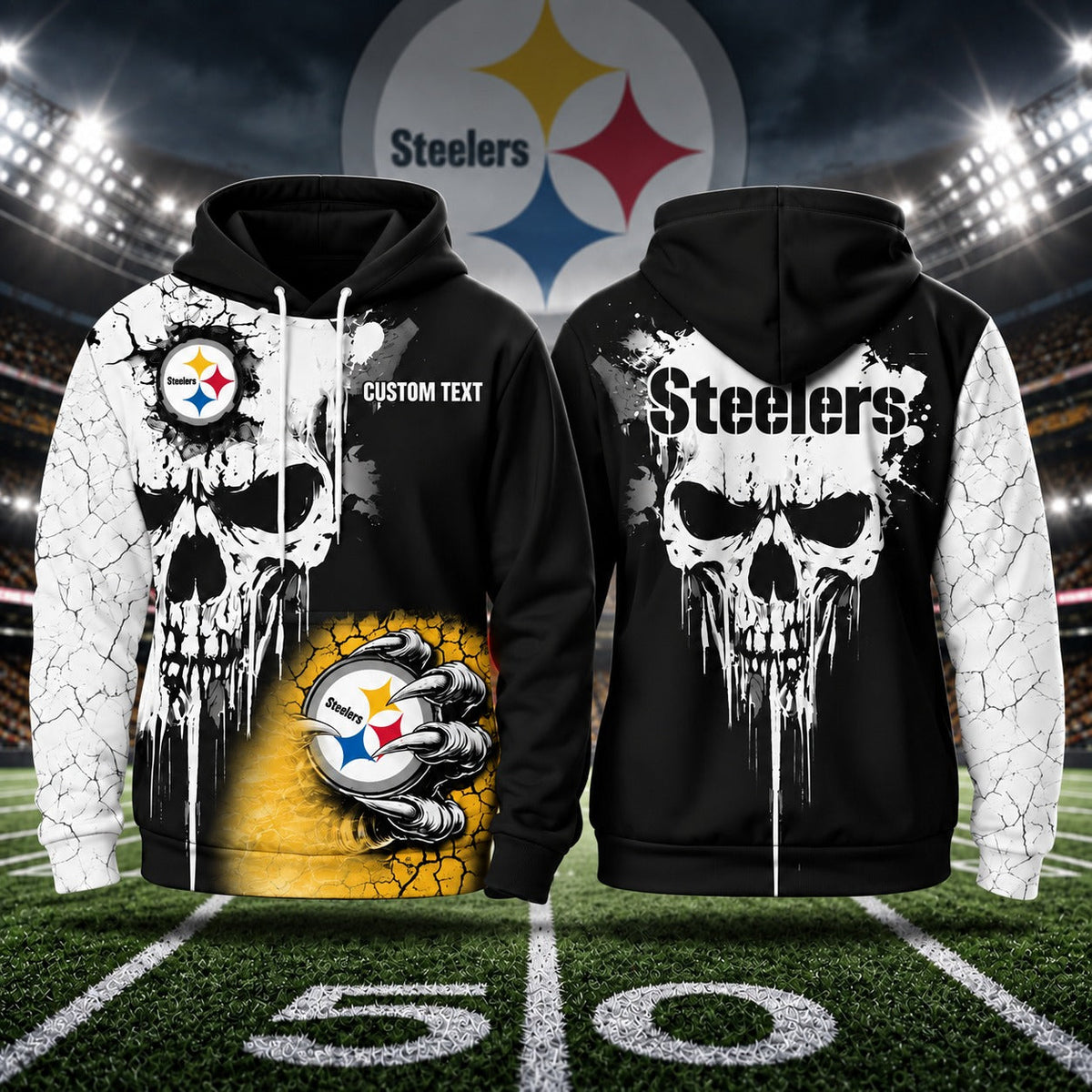 PS NFL Premium Skull Hoodie