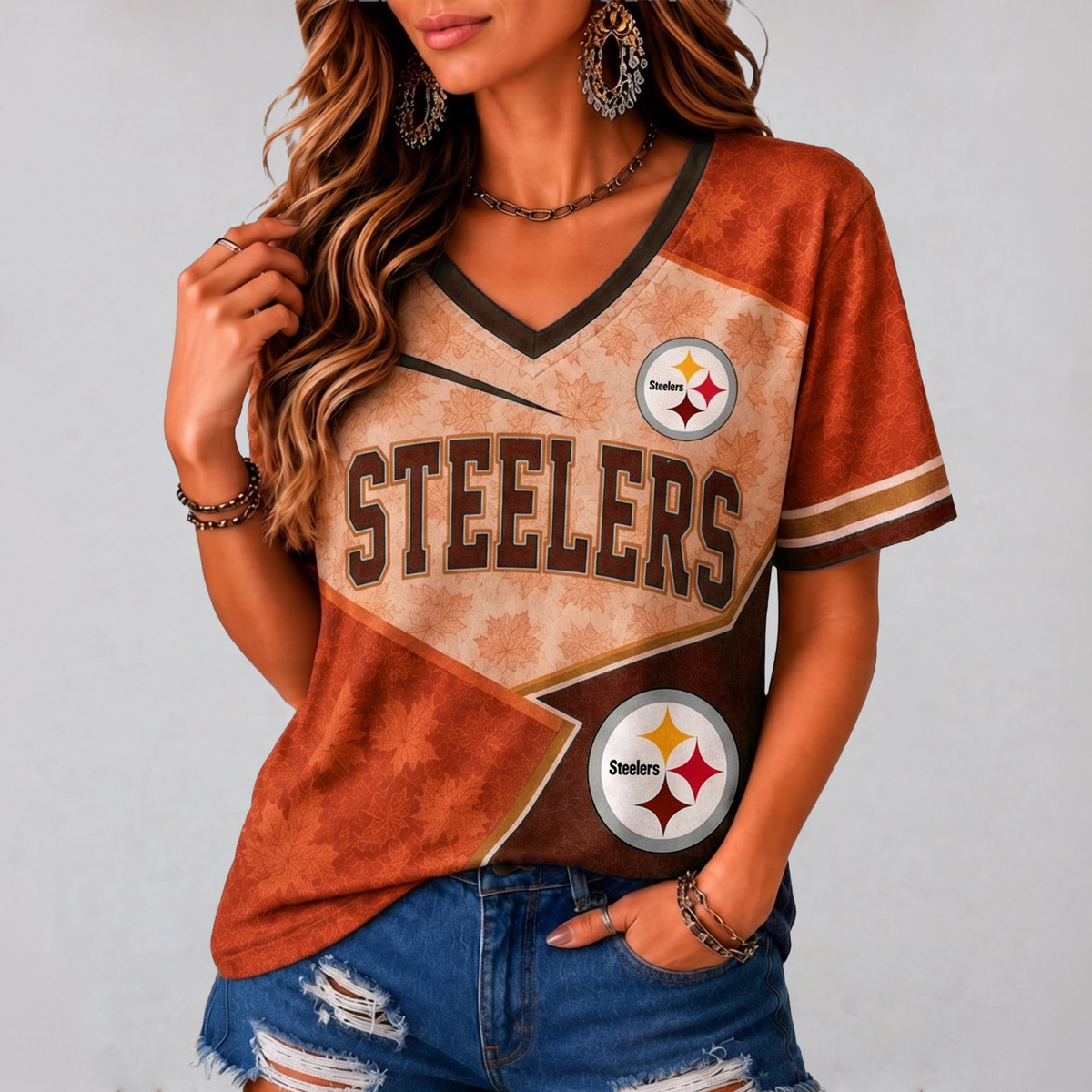 PS Premium NFL Fall Game Day V-Neck Shirt