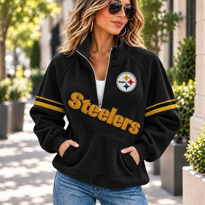 PS x NFL Corduroy Half-Zip Sweatshirt