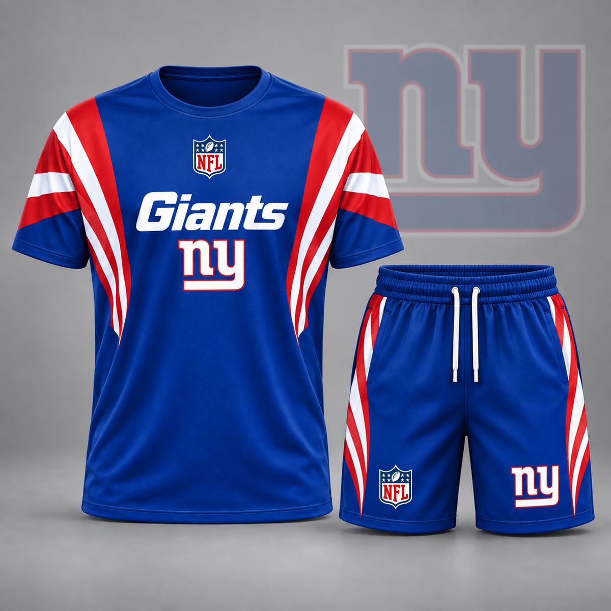 Premium NFL x NYG Elite Performance T-Shirt & Shorts Set