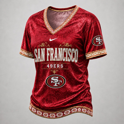 SF49 Premium NFL Classic Floral Satin Shirt