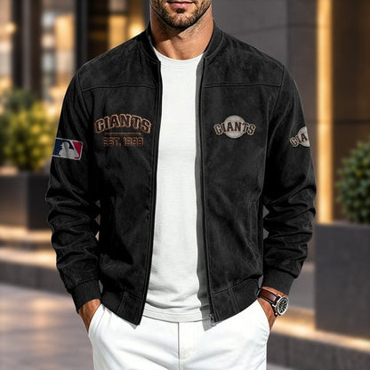 SFG x MLB Suede Bomber Jacket