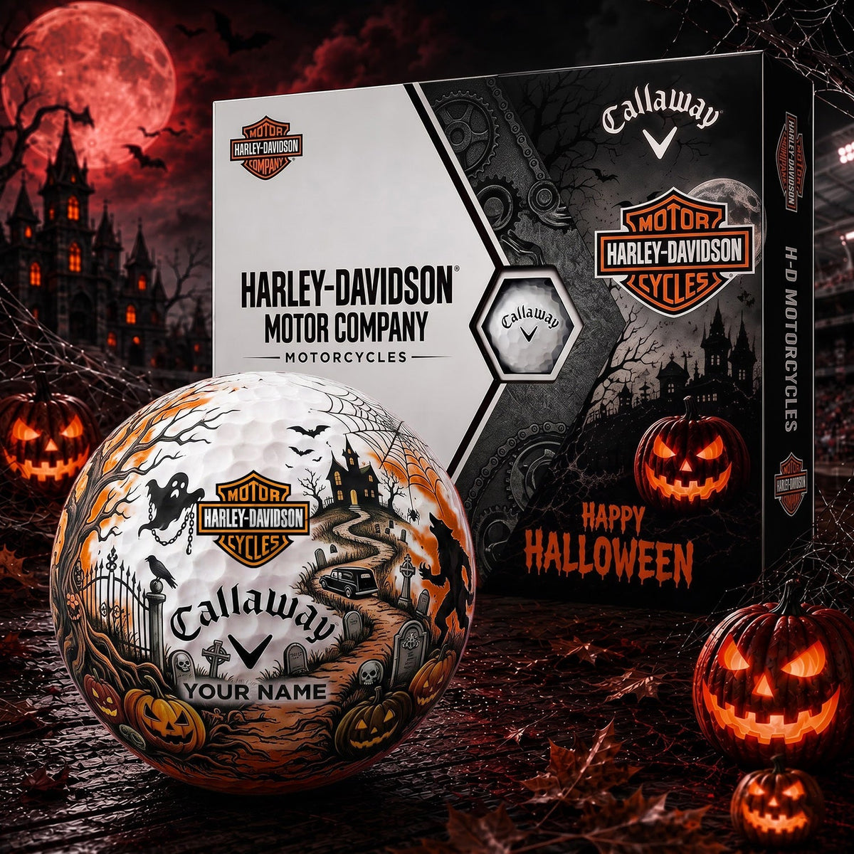 SIGANATURE HAR X HADI EXCLUSIVE SPOOKY NIGHT PERSONALIZED GOLF BALL COLLECTION NDT NHM 070926